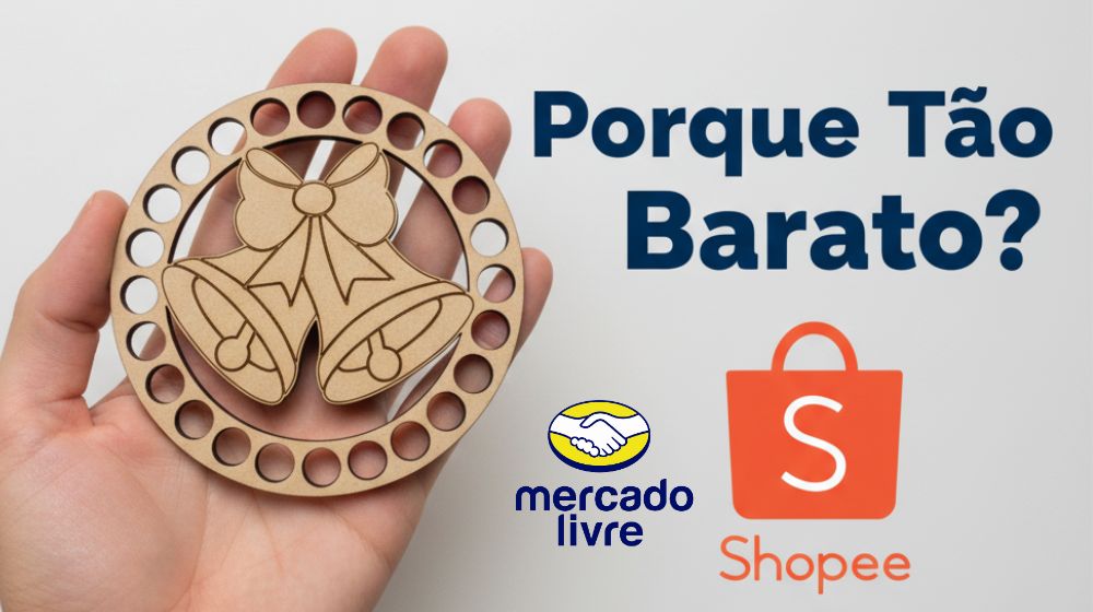 Por que vendem tão barato na Shopee e Mercado Livre? A estratégia por trás dos preços baixos para corte e gravação a laser
